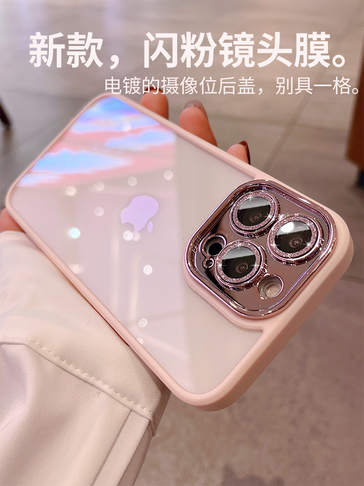 适用苹果iphone14promax手机壳iphonr13pormax紫色por男女iphong平果12pr0max加厚ipone十四全透明iphon11pro-图0