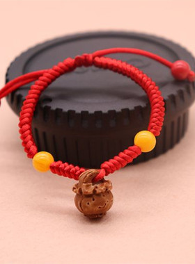 diy材料儿童女宝宝野生桃篮手链