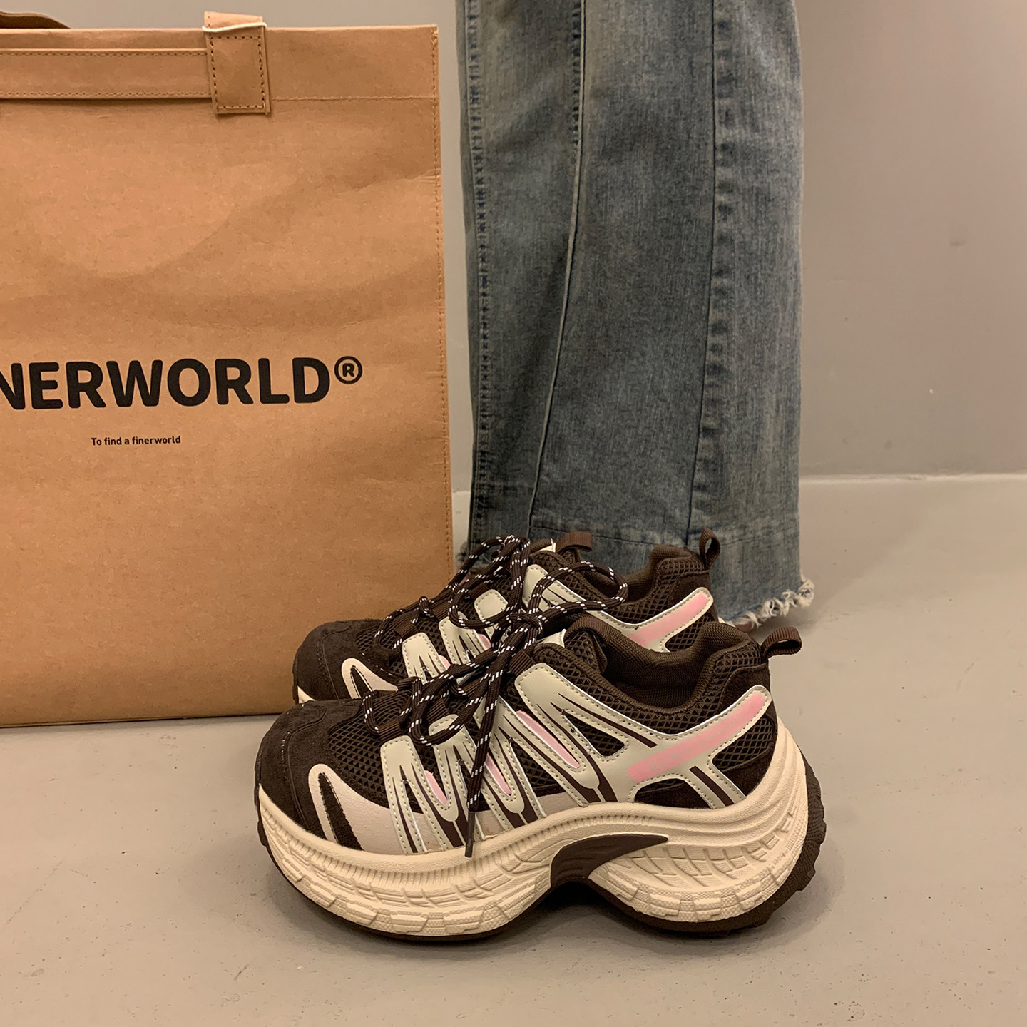 超火厚底老爹鞋女小个子增高2026新款欧货爆款春秋运动休闲阿甘鞋,淘宝优惠券,粉丝福利购,淘宝优惠卷