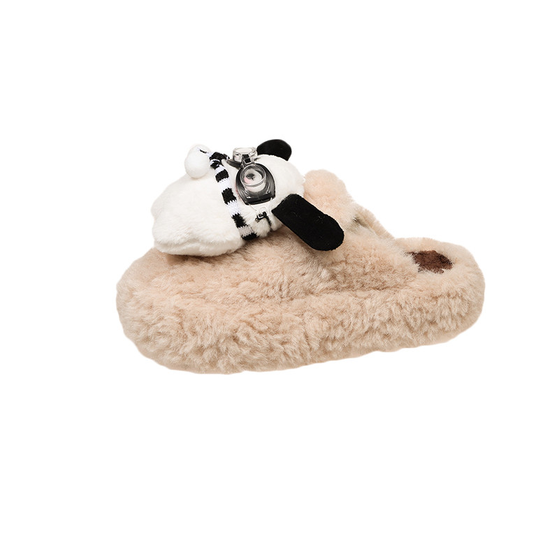 卡通可爱小众毛毛拖鞋女冬季外穿鞋厚底保暖加绒居家舒适包头棉拖,淘宝优惠券,粉丝福利购,淘宝优惠卷