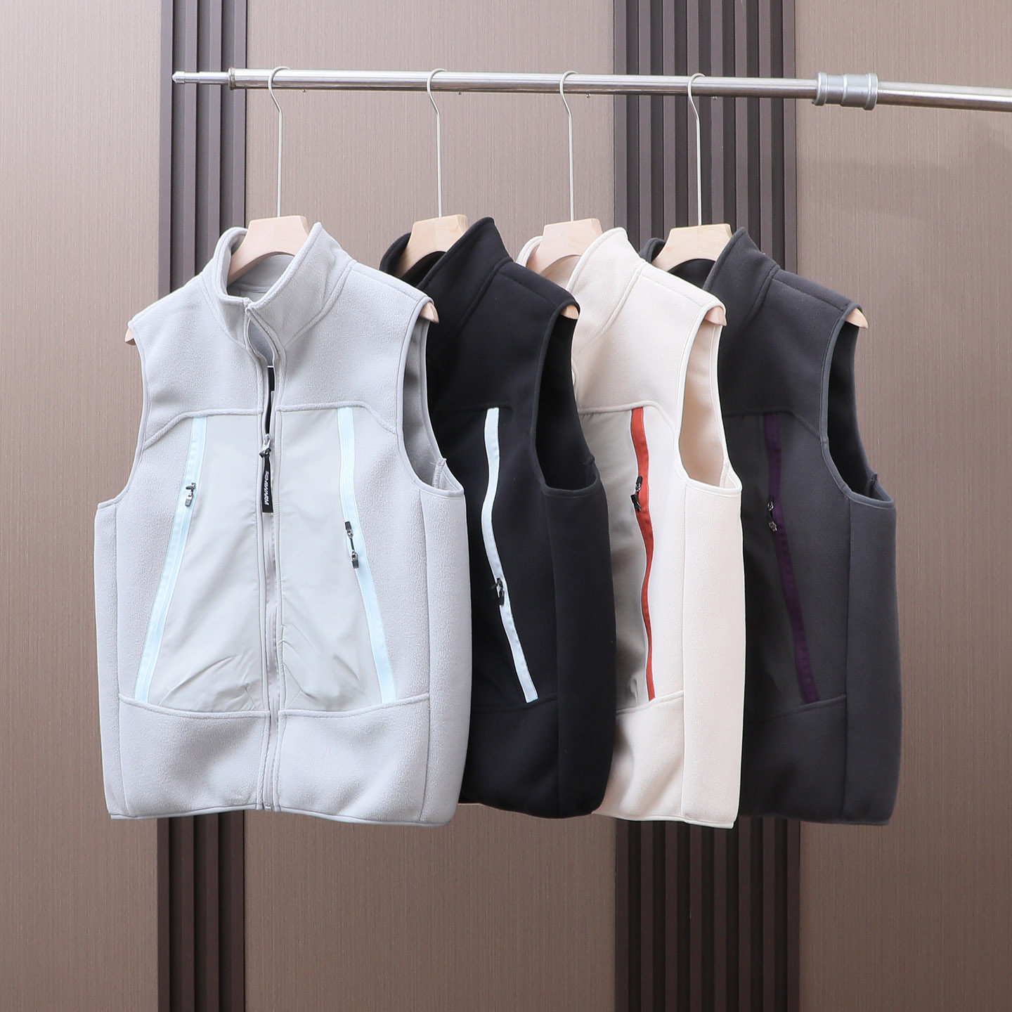 大厂订单！男女款户外山系撞色拉链双面摇粒绒加厚保暖马甲背心冬,淘宝优惠券,粉丝福利购,淘宝优惠卷