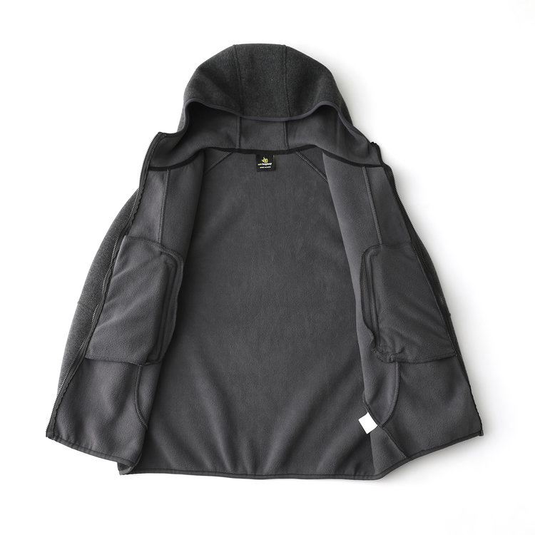 重磅双面摇粒绒立体裁剪冬季加厚户外防风保暖男女情侣款连帽外套 - 图3