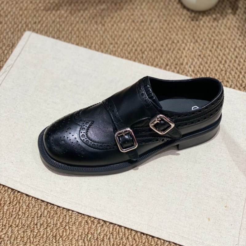 2026春季爆款英伦布洛克雕花皮带扣单鞋女乐福鞋百搭舒适一脚蹬女,淘宝优惠券,粉丝福利购,淘宝优惠卷