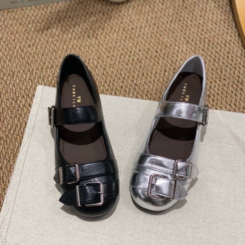 2026春季新款粗跟法式复古玛丽珍鞋女平底皮带扣百搭舒适单鞋女款,淘宝优惠券,粉丝福利购,淘宝优惠卷