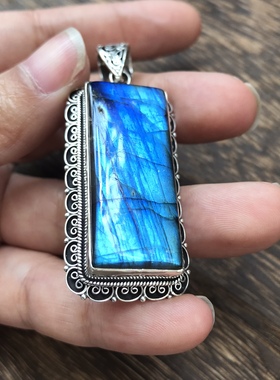 拉丝纯银大气尼泊尔手工