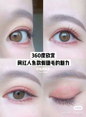 梦鹿鱼尾仙女单簇自然仿真假睫毛