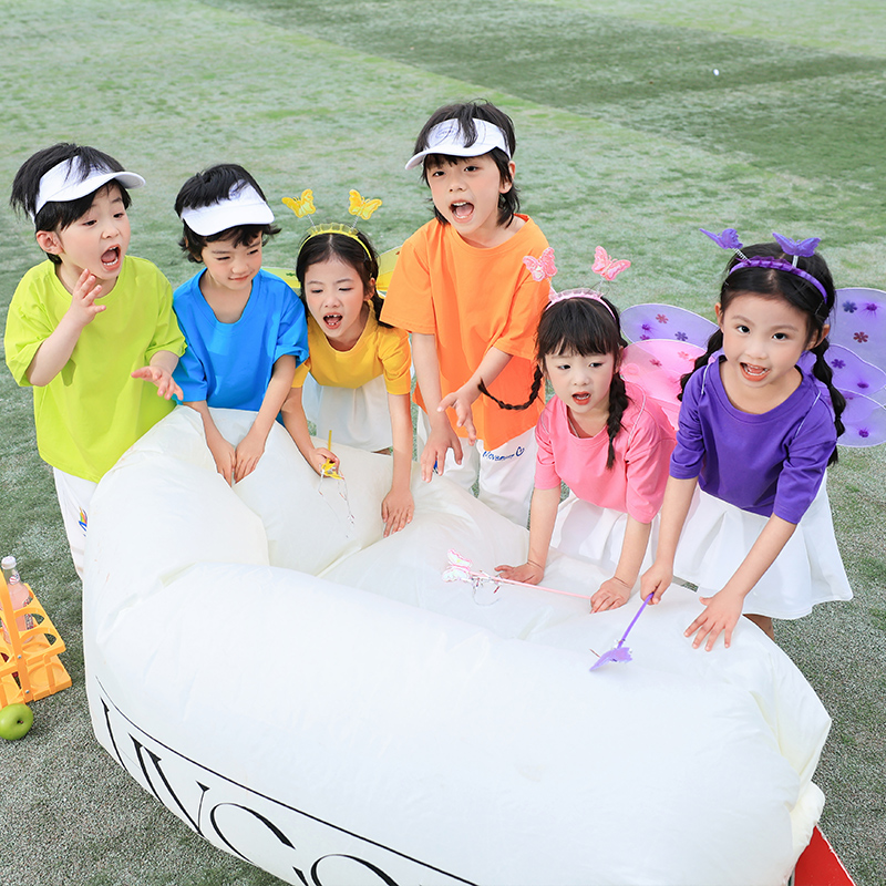 六一儿童节表演服糖果色中小学生运动会啦啦队演出服装幼儿园园服-图2