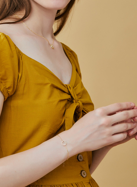 笑脸手链可爱时髦高级感女生礼物