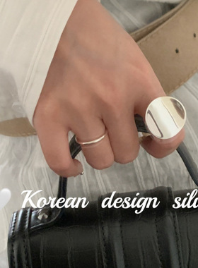 SASA银韩国重工小众戒指/指环
