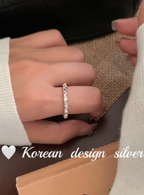 SASA银韩国ins风银戒指/指环