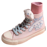 Высокая тканевая обувь, коллекция 2023, ручная роспись