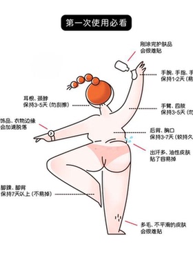 4张仙女的粉蝴蝶甜酷风纹身贴