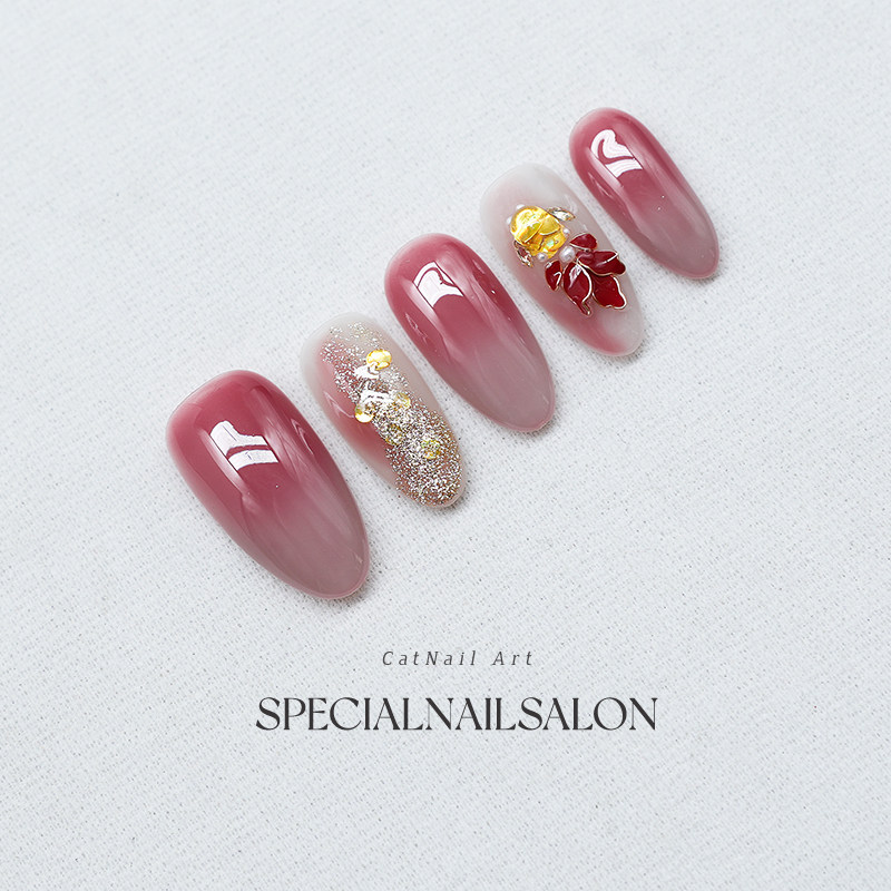 【金鲤报喜】纯手工穿戴甲立体浮雕锦鲤新年款高级感轻奢美甲贴片,淘宝优惠券,粉丝福利购,淘宝优惠卷