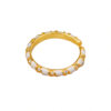 European and American temperament white thread drip oil ring for women ins