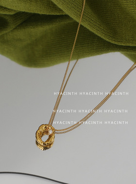 韩国气质简约怀旧风珍珠项链ins高级感复古潮人个性网红颈链饰品