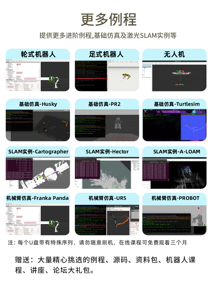 ROS2GO随身系统盘移动机器人仿真环境开发神器开箱即用大容量 - 图2