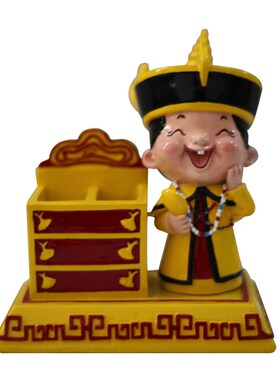 厂家直销树脂摆件宫廷复古笔筒创意工艺摆件书房办公饰品厂家