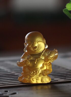 琉璃居家客厅前台桌面摆放小财神