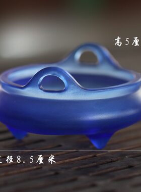 琉璃居家寺庙摆放双耳炉佛具用品