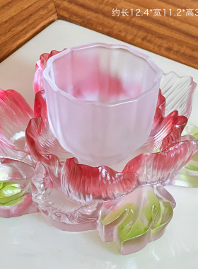 牡丹花高端文房琉璃彩色