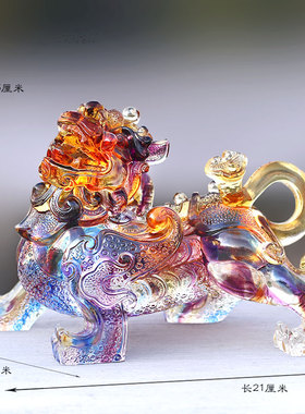 古法琉璃商铺前台摆放工艺礼品