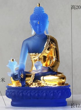 东方琉璃菩萨像居家供奉药师佛