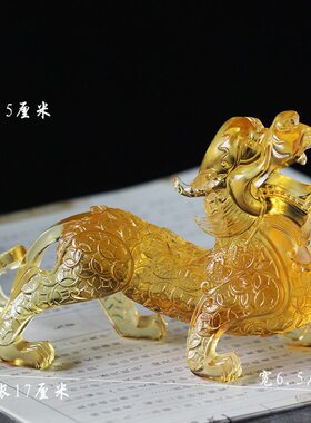 旺财琉璃商铺前台摆放工艺礼品