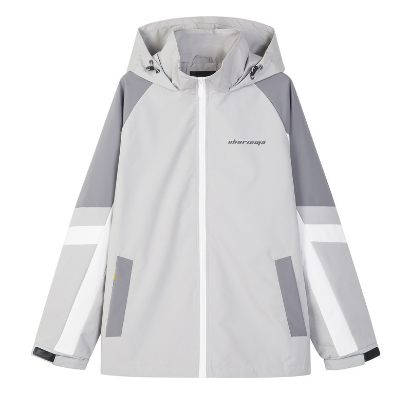 唐狮官方旗舰店2020秋拼色印花夹克 唐狮福悠夹克