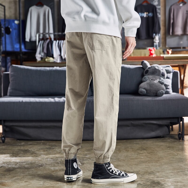 唐狮男2021秋季新款韩版宽松休闲裤 唐狮喜之乐休闲裤