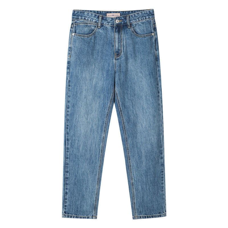 唐狮直筒男士2021秋季新款牛仔裤 唐狮喜之乐牛仔裤