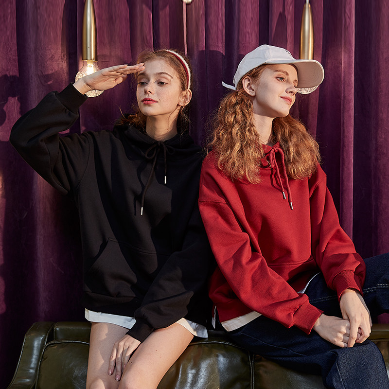 唐狮假两件2020秋装新款连帽风卫衣 唐狮喜之乐卫衣/绒衫