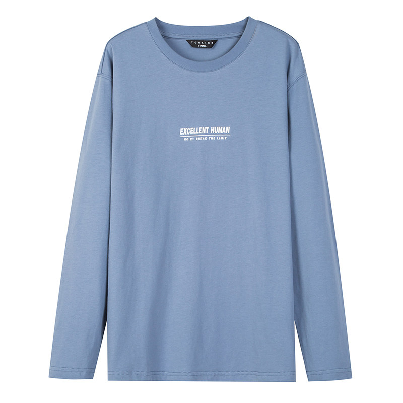 唐狮宽松长袖2020秋季新款后背t恤 唐狮喜之乐T恤