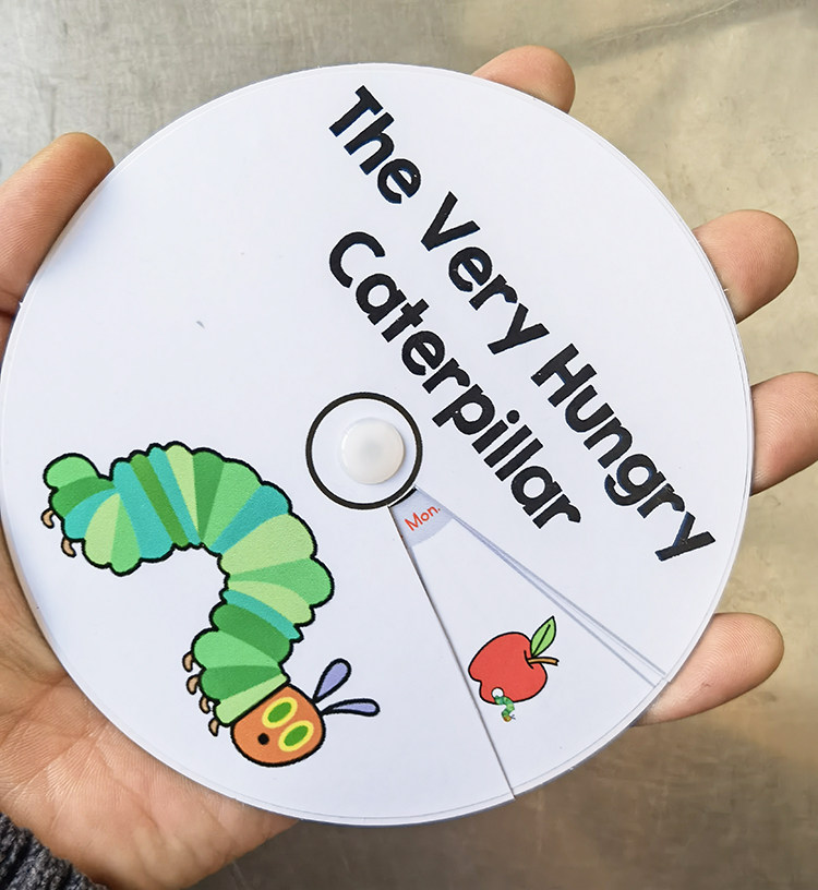 好饿的毛毛虫the very hungry caterpillar绘本卡片幼儿启蒙教具_虎窝淘