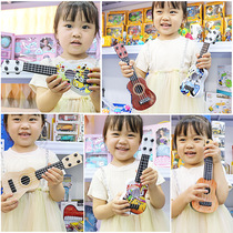 Childrens toy instrumental simulation Yukri Guitar Mini four strings can be played Enlightenment early to teach musical toys