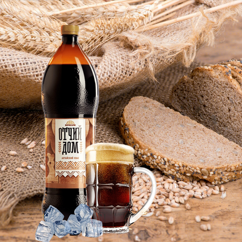 俄罗斯进口格瓦斯网红饮料面包发酵三古拉伊碳酸饮料特产饮品 - 图0