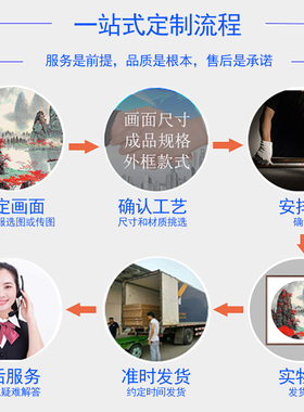 全实木中式装饰画大幅字画定制