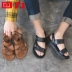 Kéo lại dép nam mùa hè 2019 mới đi giày đi biển - Sandal