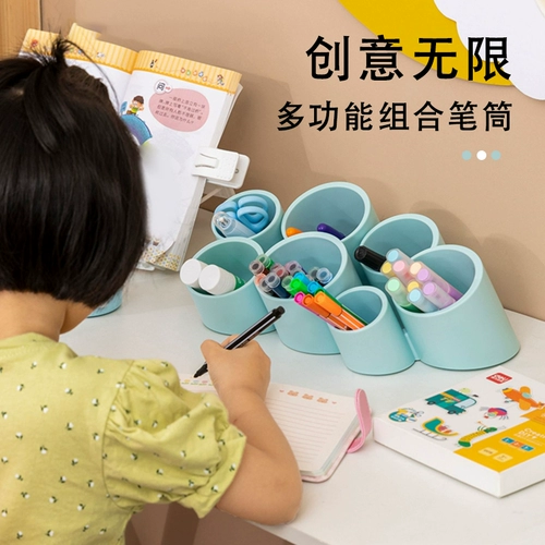 Вместительный и большой держатель для ручек, детская коробка для хранения, система хранения, настенный маркер для мальчиков и девочек для школьников, шестиугольная кисть