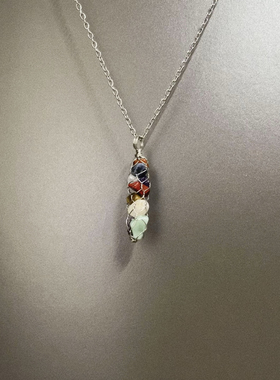 Vintage古着 Gravel net pocket项链