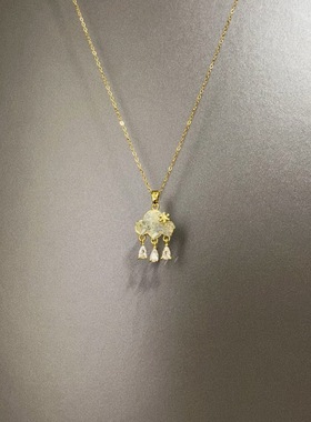 Vintage古着 Clouds and raindrops项链