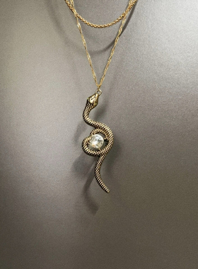 Vintage古着 Jinsha Spirit Snake项链