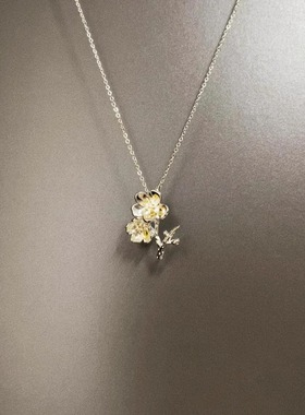 Vintage古着 Cherry blossom branches项链