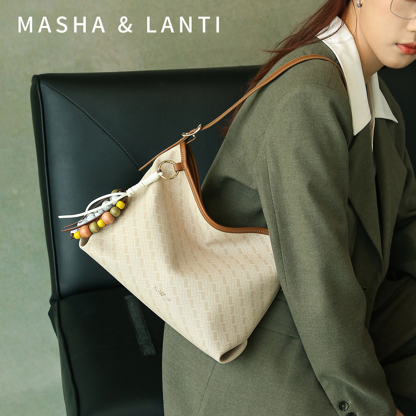 马莎兰缇满愿包包女2025新款hobo高级感通勤大容量腋下斜挎托特包,淘宝优惠券,粉丝福利购,淘宝优惠卷