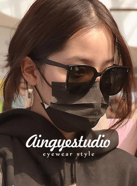 潮酷gm墨镜男士开车大脸显瘦防紫外线偏光防晒强光太阳镜女生痞帅