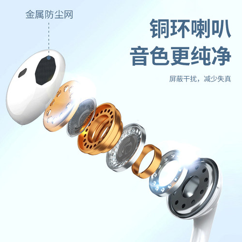 Type-c适用小米13有线线控P50调音P60pro带麦入耳式通话耳机批发 - 图1