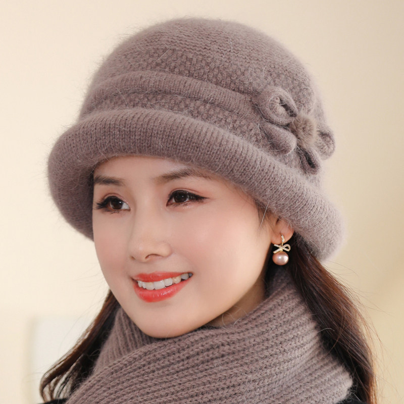 秋冬天中老年人帽子女妈妈毛线帽加绒防寒棉盆帽奶奶老太太针织帽,淘宝优惠券,粉丝福利购,淘宝优惠卷