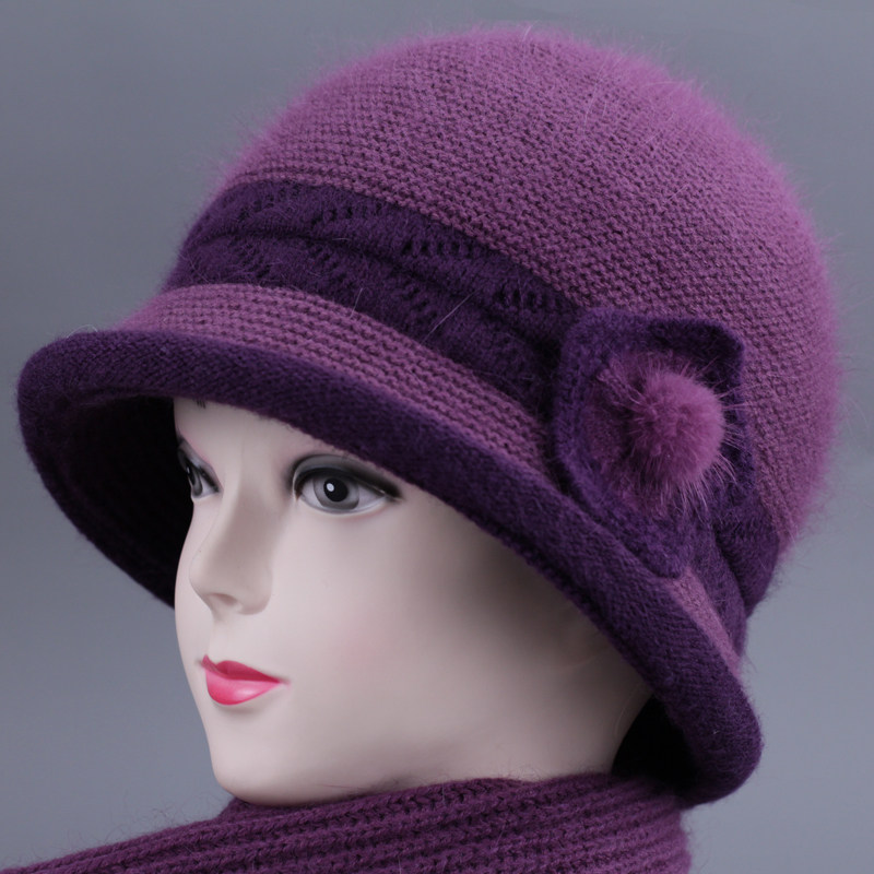 中老年人帽子女秋冬季妈妈毛线帽加绒保暖盆帽婆婆奶奶针织渔夫帽,淘宝优惠券,粉丝福利购,淘宝优惠卷