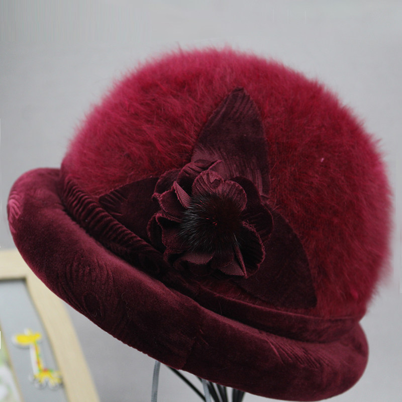 老人帽子女秋冬天保暖盆帽兔毛帽加绒加厚礼帽中老年人奶奶妈妈帽,淘宝优惠券,粉丝福利购,淘宝优惠卷