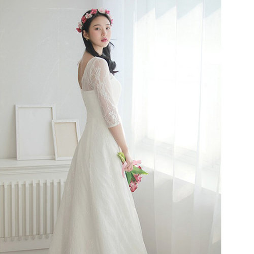 大码婚纱礼服胖MM200斤缎面婚纱加大加肥轻便简约旅拍轻婚纱显瘦 - 图3