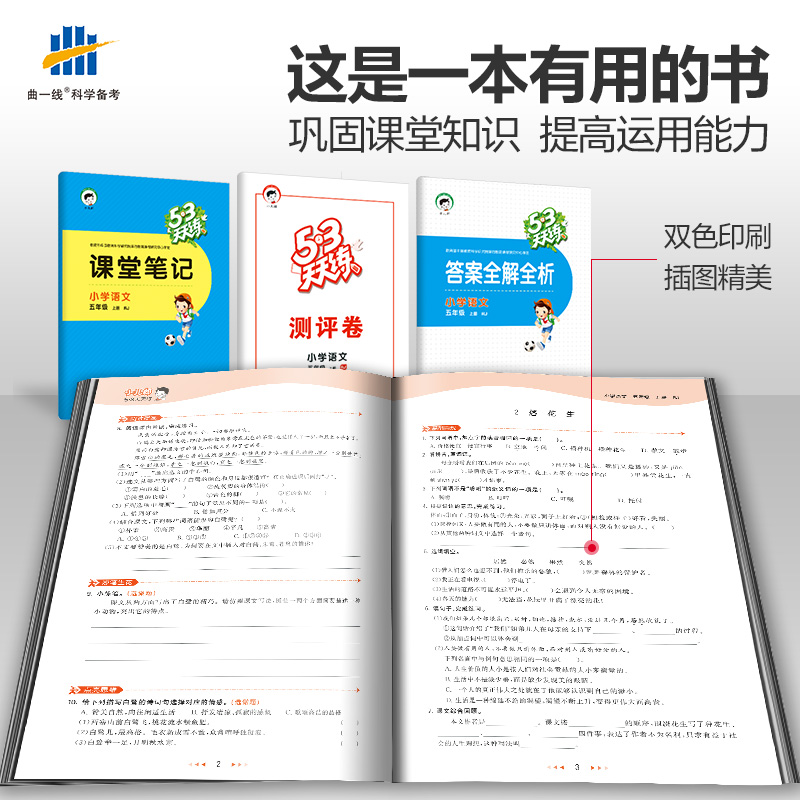 53天天练六年级上册语文数学英语全套人教版小学6年级上 课本同步训练辅导作业本练习册资料书5+3五三5.3测试题试卷 - 图1